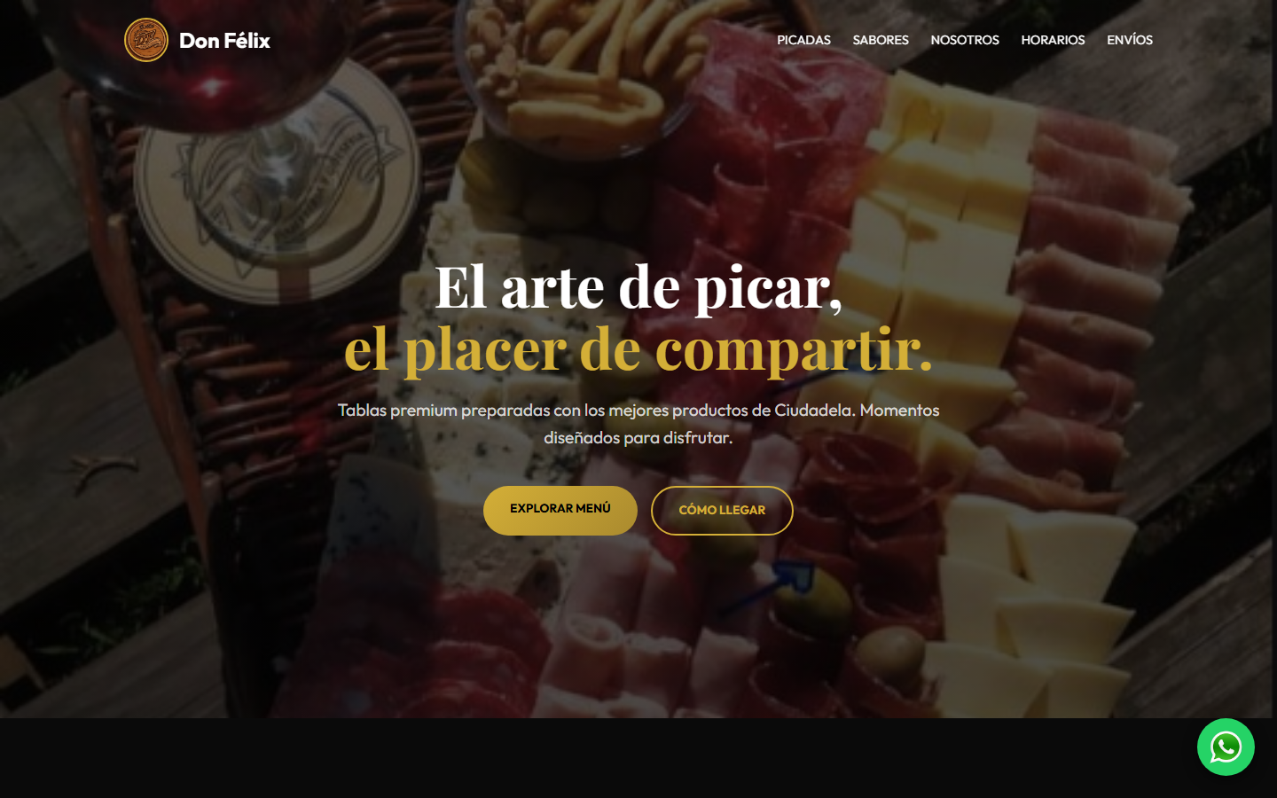 Captura del proyecto Fiambrer&iacute;a Don F&eacute;lix