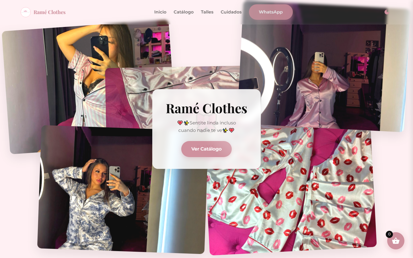 Captura del proyecto Ram&eacute; Clothes