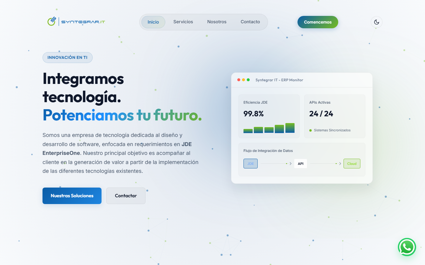 Captura del proyecto Syntegrar IT
